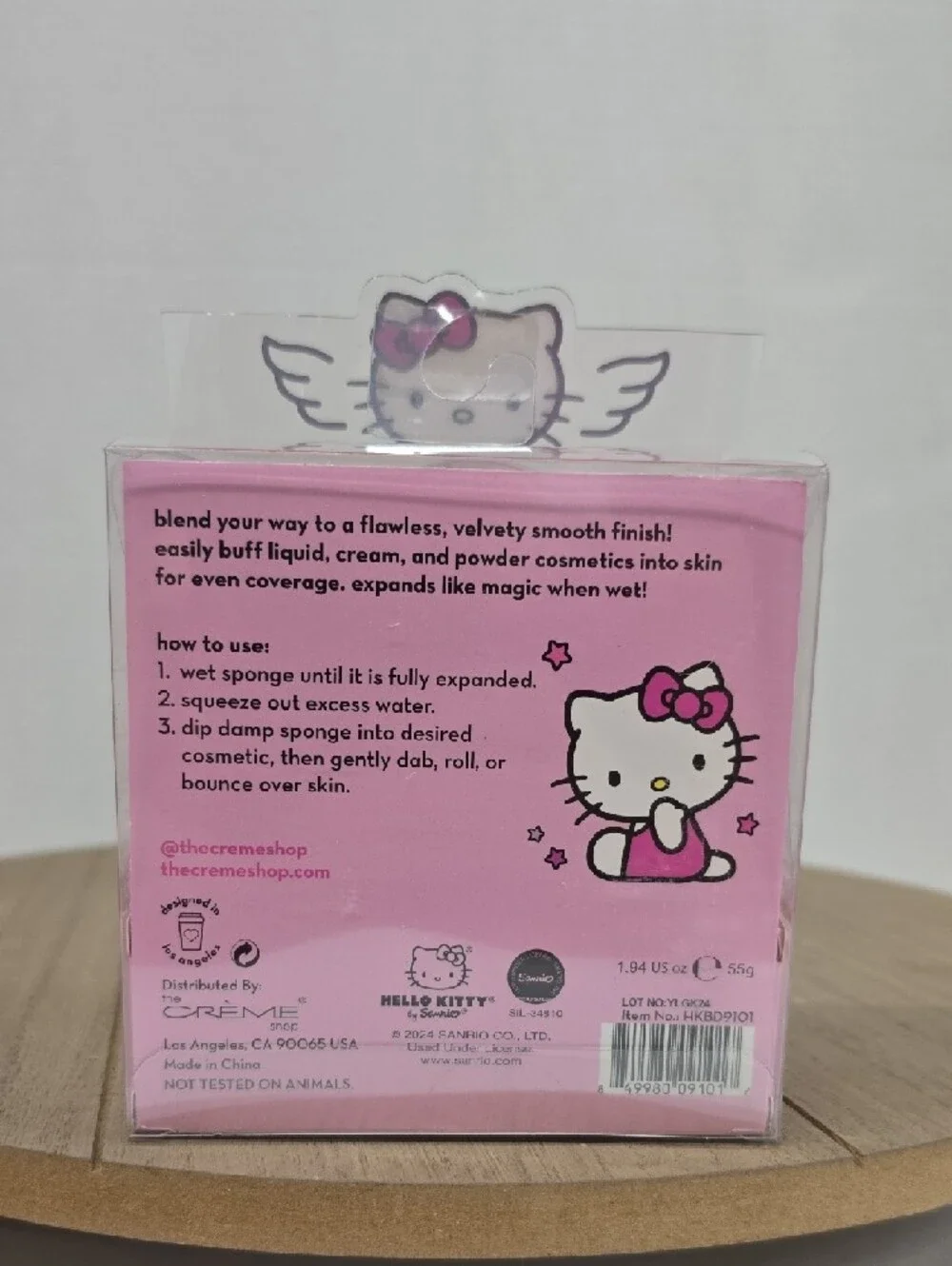 Hello Kitty Heart Sponge Duo - Hot Pink & Light Pink Makeup Sponges NWT
